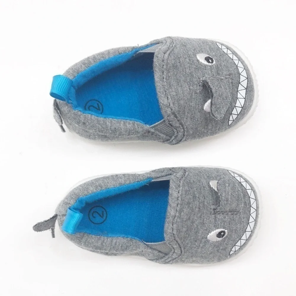 Shark baby walker crib shoes